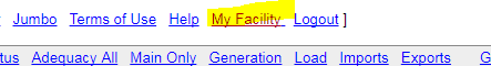 My Facility Dashboard