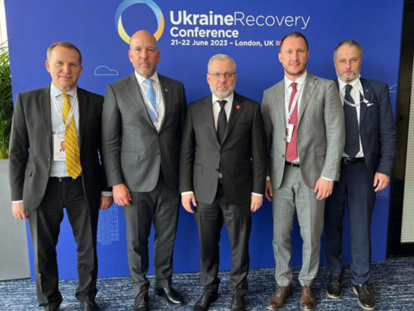 Renewgridtech CEO Paul Grod speaks at the Ukraine Recovery Conference